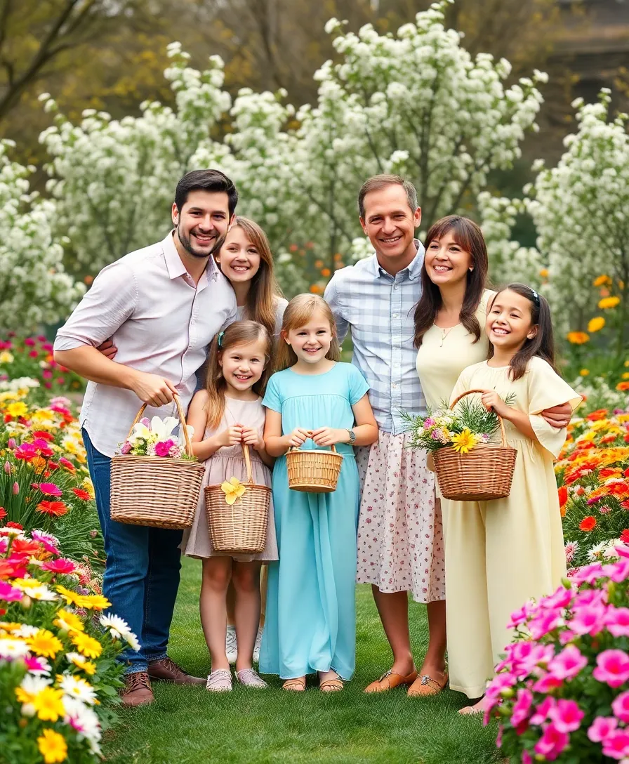 21 Inspiring Christian Easter Aesthetic Ideas That Will Make Your Holiday Truly Meaningful! 20 21 Inspiring Christian Easter Aesthetic Ideas That Will Make Your Holiday Truly Meaningful! - 17. Family Easter Photoshoot