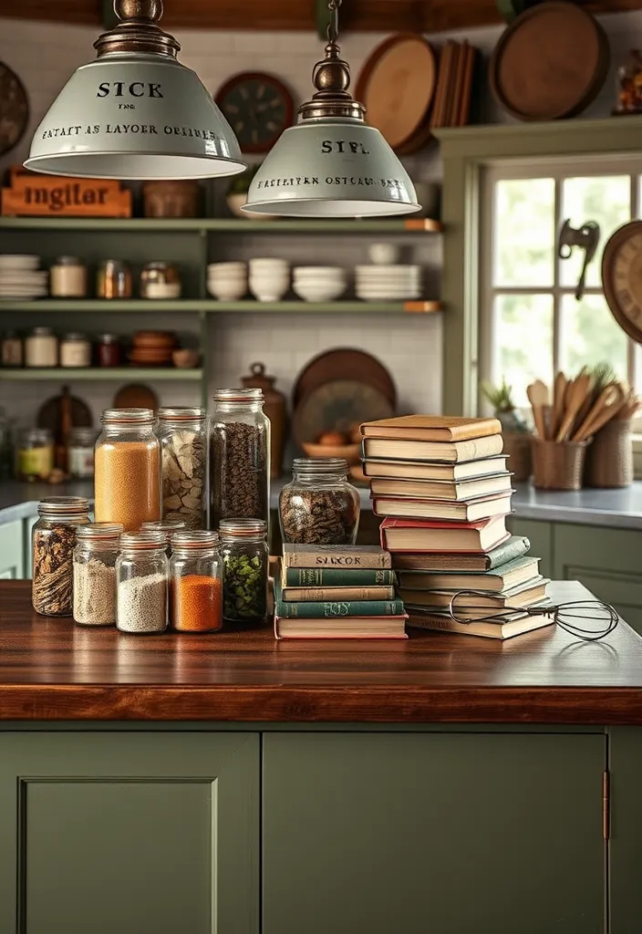 21 Kitchen Island Countertop Decor Ideas to Inspire Your Next Project! 12 21 Kitchen Island Countertop Decor Ideas to Inspire Your Next Project! - 9. Vintage Finds