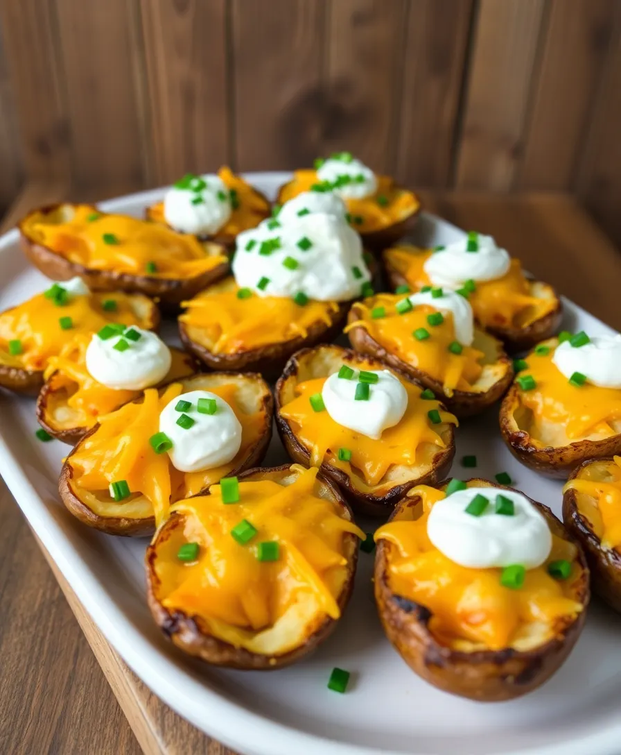 21 Creative Easter Appetizers That Will Wow Your Guests 23 21 Creative Easter Appetizers That Will Wow Your Guests (You Won't Believe #5!) - 20. Potato Skins with Sour Cream