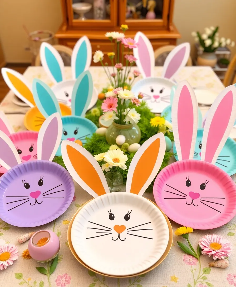 21 Incredible Easter Arts and Crafts That Will Bring the Whole Family Together! 18 21 Incredible Easter Arts and Crafts That Will Bring the Whole Family Together! - 15. Easter Bunny Paper Plates