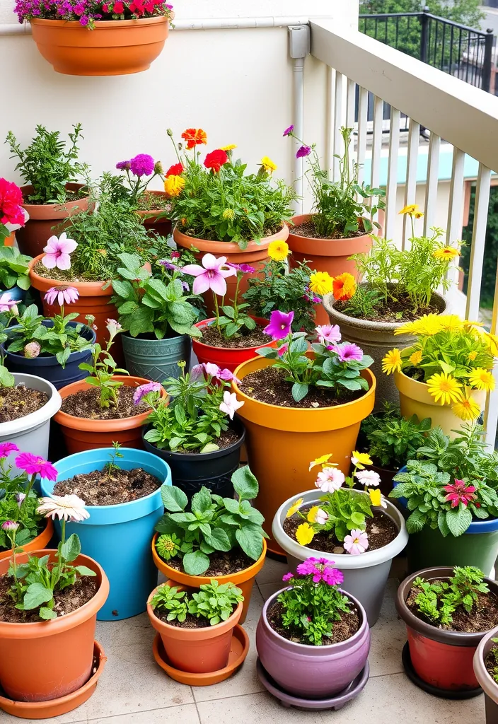 21 Small Garden Ideas to Transform Your Outdoor Space 8 21 Small Garden Ideas to Transform Your Outdoor Space (You Won't Believe #15!) - 5. Colorful Container Gardens