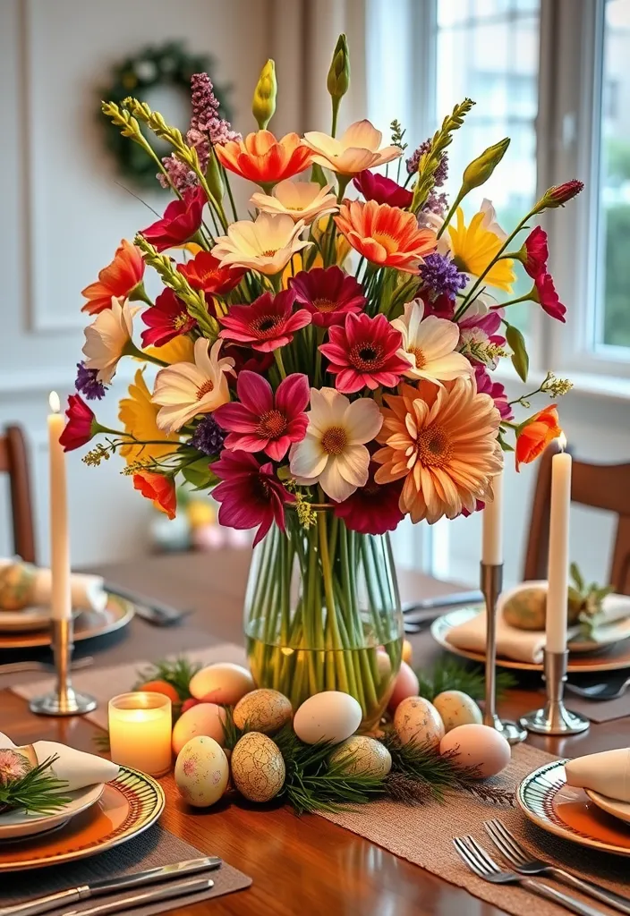 21 DIY Easter Decorations That'll Make Your Home Look Spring-Ready 7 21 DIY Easter Decorations That'll Make Your Home Look Spring-Ready (You Won't Believe #8!) - 4. Floral Centerpieces