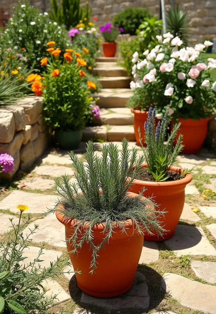 21 Stunning Outdoor Herb Garden Ideas That Will Inspire Your Green Thumb! 19 21 Stunning Outdoor Herb Garden Ideas That Will Inspire Your Green Thumb! - 16. Herb Garden with a Mediterranean Theme