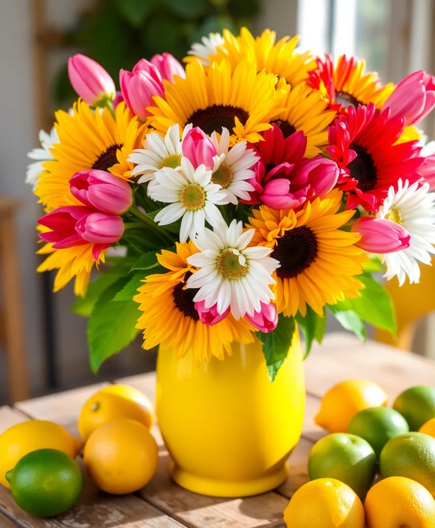 19 Colorful Table Decorations That Will Brighten Up Your Home Instantly! 4 19 Colorful Table Decorations That Will Brighten Up Your Home Instantly! - 1. Vibrant Floral Arrangements
