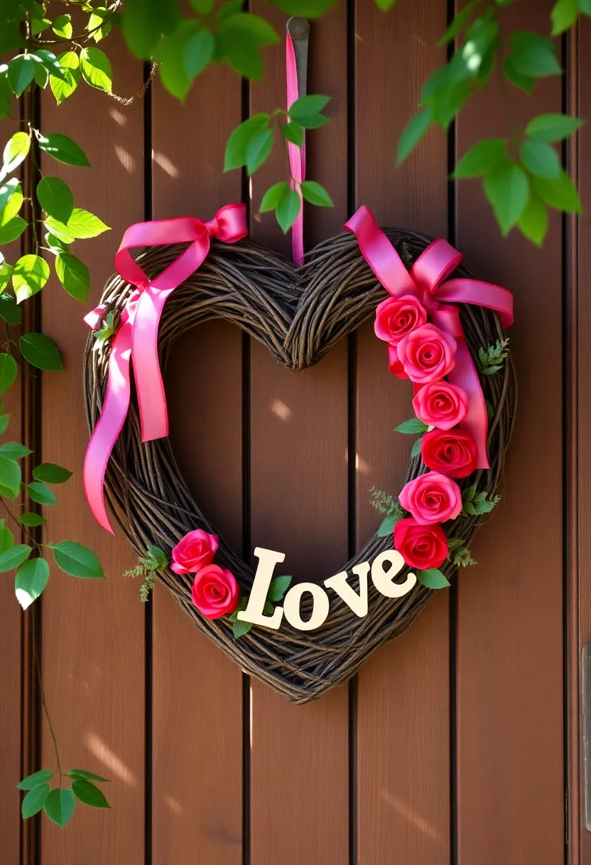 21 Easy DIY Valentine Wreath Ideas That Will Wow Your Guests! 4 21 Easy DIY Valentine Wreath Ideas That Will Wow Your Guests! - 1. Heart-Shaped Grapevine Wreath