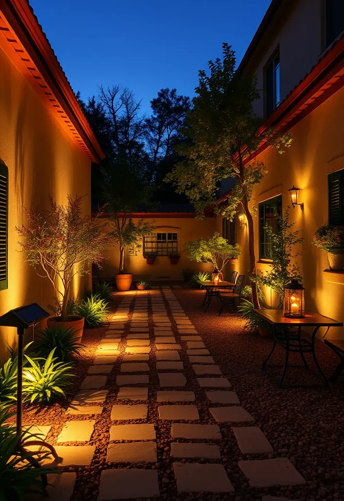 21 Courtyard Garden Ideas That Will Transform Your Small Space into a Lush Paradise! 23 21 Courtyard Garden Ideas That Will Transform Your Small Space into a Lush Paradise! - 20. Garden Lighting: Set the Mood