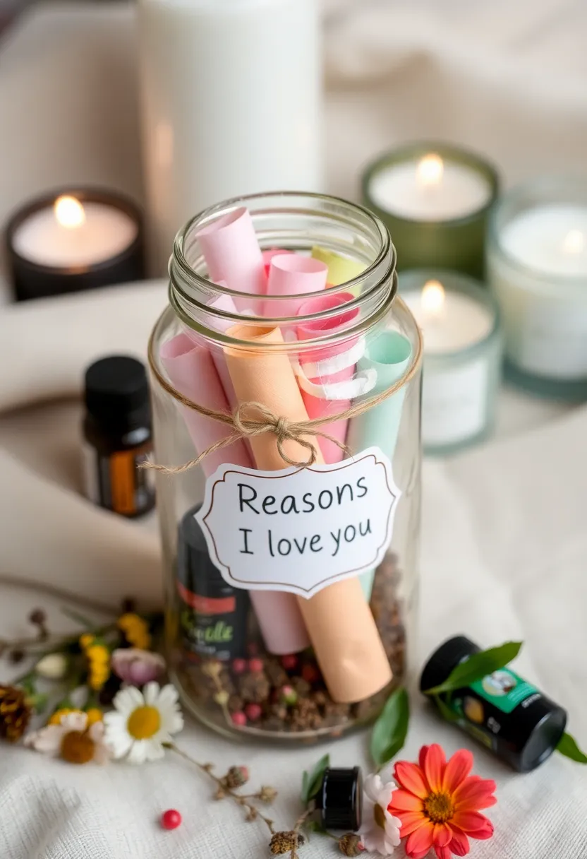 21 Romantic DIY Valentine Crafts for Adults 6 21 Romantic DIY Valentine Crafts for Adults (You Won't Believe #12!) - 3. Scented Love Jar
