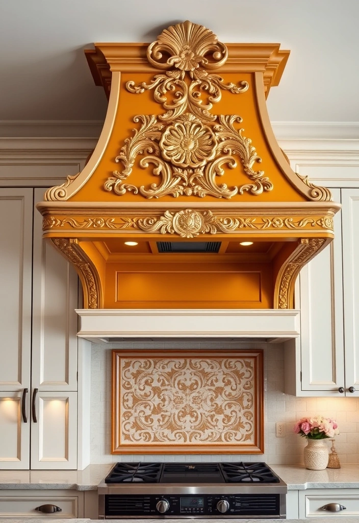 21 Rustic Kitchen Hood Designs to Give Your Home a Cozy Vibe 14 21 Rustic Kitchen Hood Designs to Give Your Home a Cozy Vibe (You'll Love #11!) - 11. The Statement Piece Hood