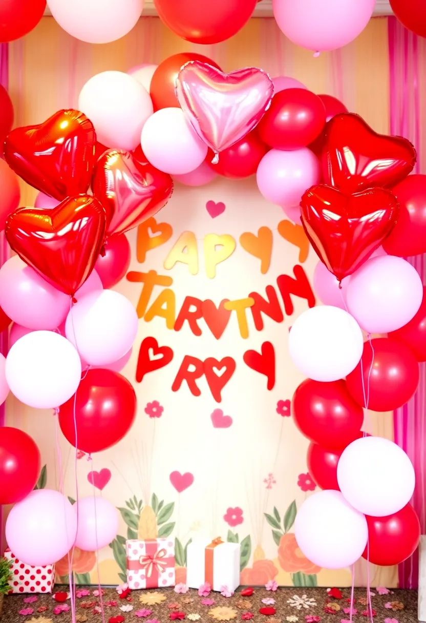 21 Easy DIY Valentine Wreath Ideas That Will Wow Your Guests! 23 21 Easy DIY Valentine Wreath Ideas That Will Wow Your Guests! - 20. Balloon Wreath