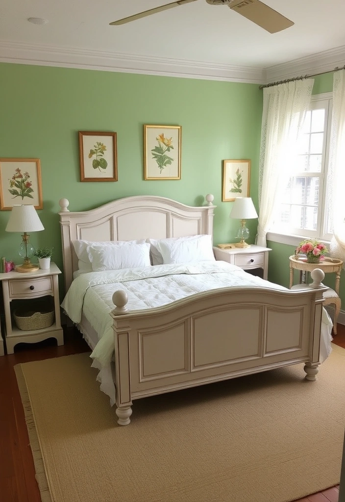 21 Shabby Chic Bedrooms That'll Make You Swoon Over Their Vintage Charm! 2 21 Shabby Chic Bedrooms That'll Make You Swoon Over Their Vintage Charm! - 1. Pastel Paradise