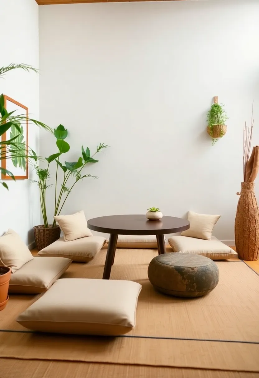 21 Corner Dining Nook Ideas That Will Transform Your Small Space Into a Cozy Retreat! 14 21 Corner Dining Nook Ideas That Will Transform Your Small Space Into a Cozy Retreat! - 11. Zen Retreat