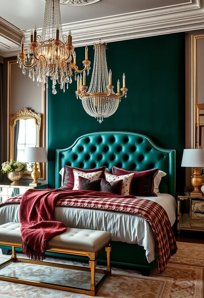 21 Unique Bedroom Designs That Will Transform Your Space Into a Dreamy Retreat! 9 21 Unique Bedroom Designs That Will Transform Your Space Into a Dreamy Retreat! - 6. Glamorous Retreat
