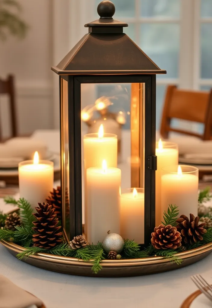 21 Stunning Kitchen Table Centerpiece Ideas You Can DIY for Any Season! 20 21 Stunning Kitchen Table Centerpiece Ideas You Can DIY for Any Season! (Wait Until You See #14!) - 17. Charming Lantern Centerpiece