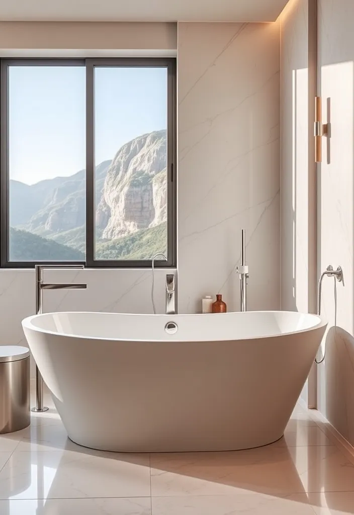 21 Modern Bathroom Ideas That Will Inspire Your Next Renovation 16 21 Modern Bathroom Ideas That Will Inspire Your Next Renovation (You Won't Believe #15!) - 13. Statement Bathtubs