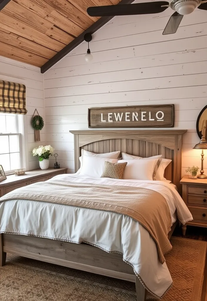 21 Unique Bedroom Designs That Will Transform Your Space Into a Dreamy Retreat! 21 21 Unique Bedroom Designs That Will Transform Your Space Into a Dreamy Retreat! - 18. Farmhouse Comfort