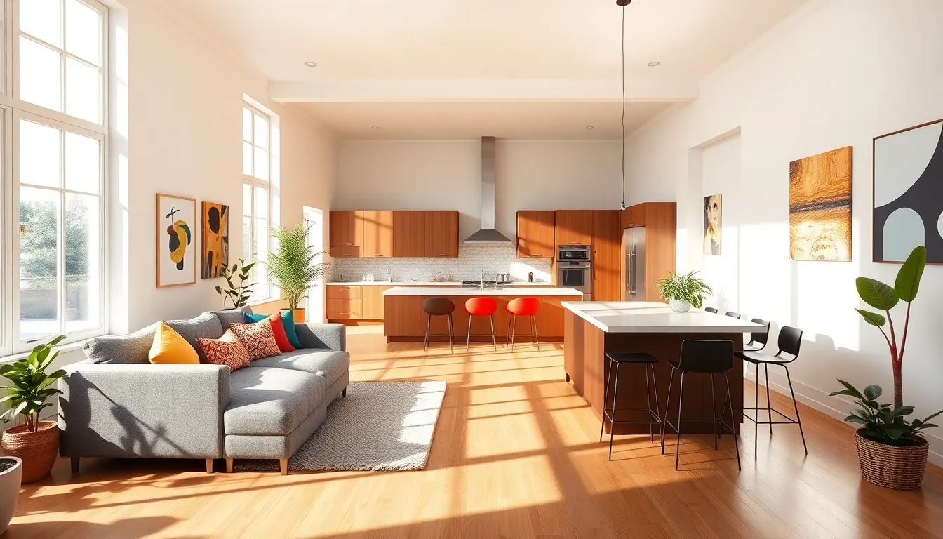 21 Living Room and Kitchen Together Ideas 1 21 Stunning Living Room and Kitchen Combinations