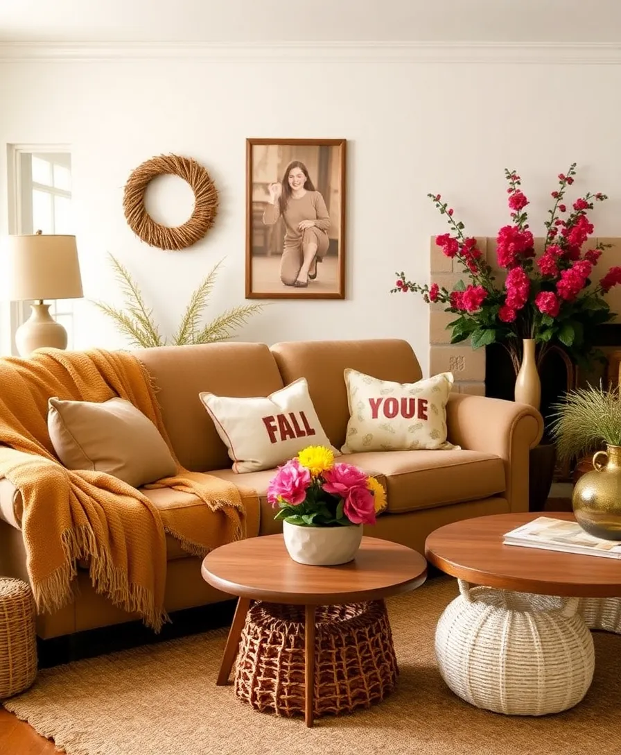 21 Cozy Eclectic Living Room Ideas That'll Make You Want to Curl Up with a Book! 26 21 Cozy Eclectic Living Room Ideas That'll Make You Want to Curl Up with a Book! - 21. Seasonal Decor Swaps