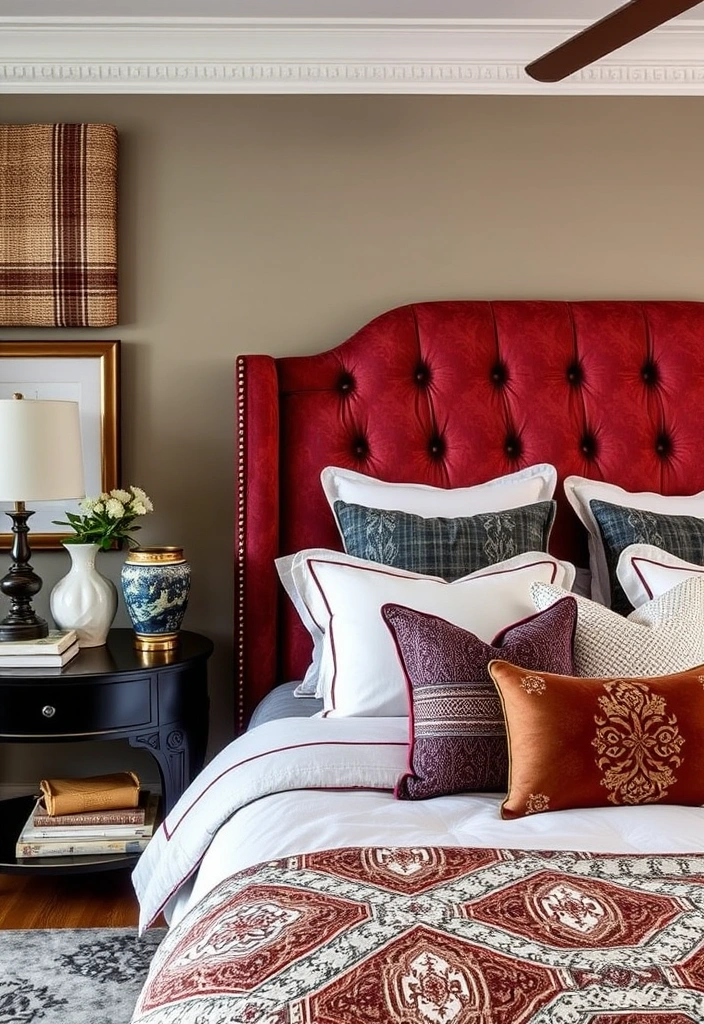 21 Moody Eclectic Bedroom Ideas That Will Transform Your Space into a Cozy Sanctuary! 14 21 Moody Eclectic Bedroom Ideas That Will Transform Your Space into a Cozy Sanctuary! - 11. Unique Headboards