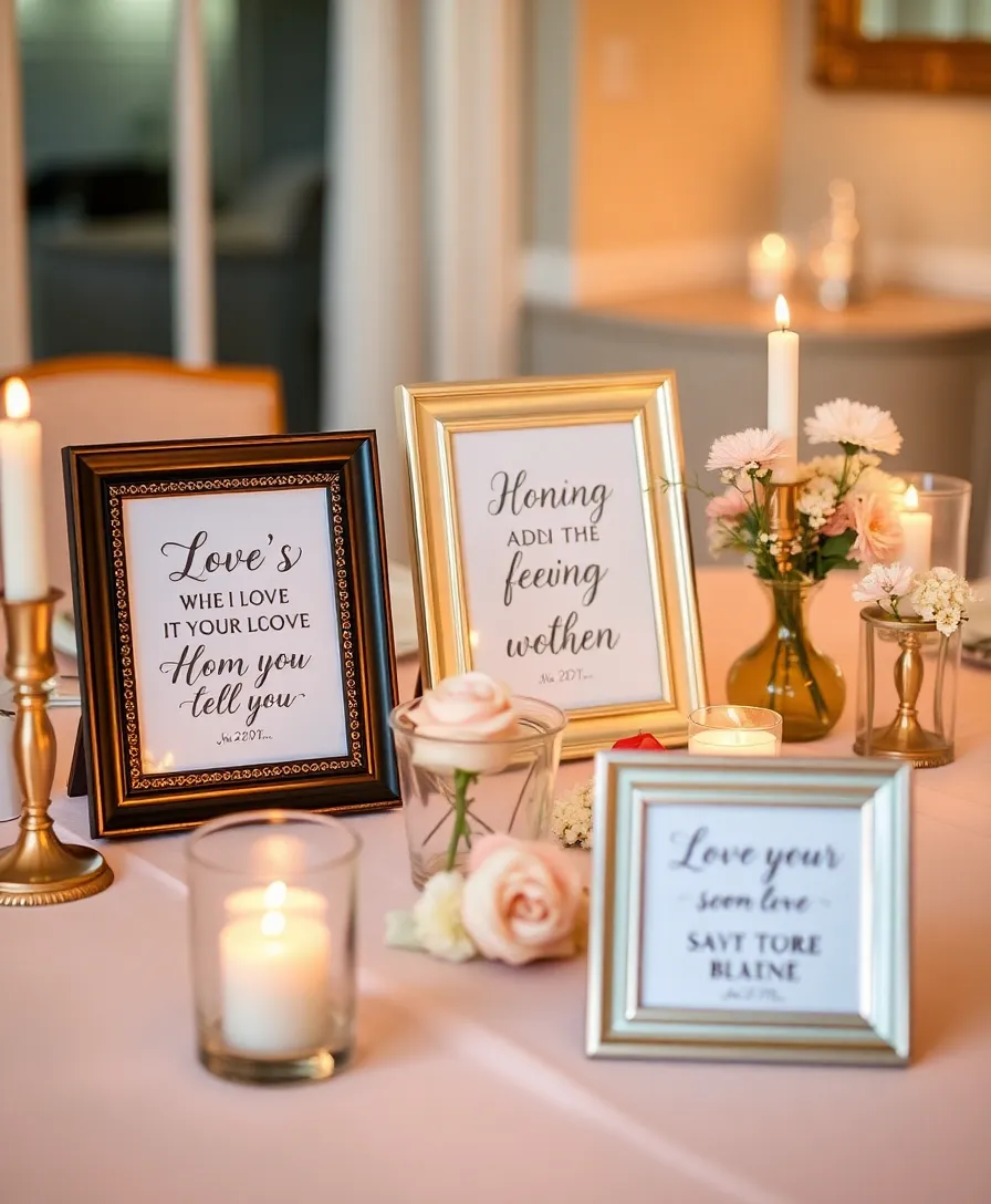 21 Valentine's Table Decor Ideas That Will Set the Mood for Love 20 21 Valentine's Table Decor Ideas That Will Set the Mood for Love (You Won't Believe #10!) - 13. Love Quotes as Decor