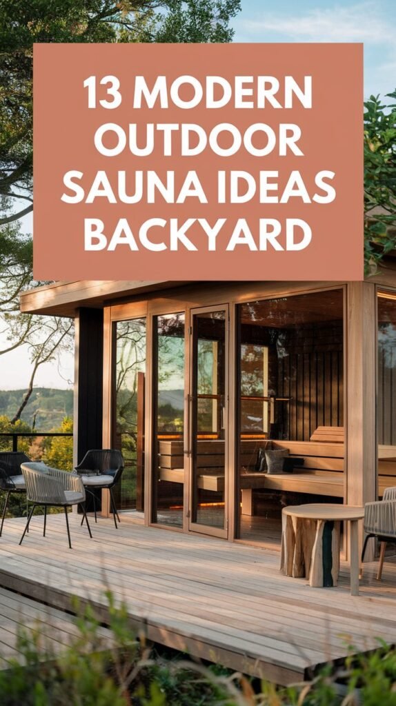 13 Modern Outdoor Sauna Ideas Backyard 2